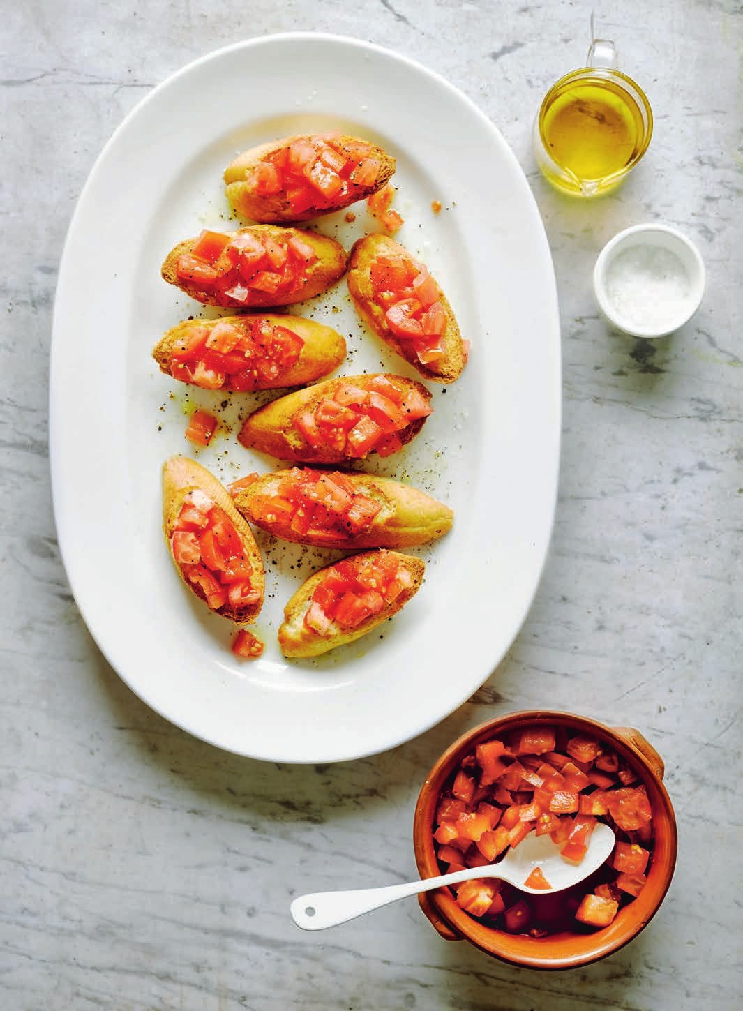 Bruschetta met tomaten