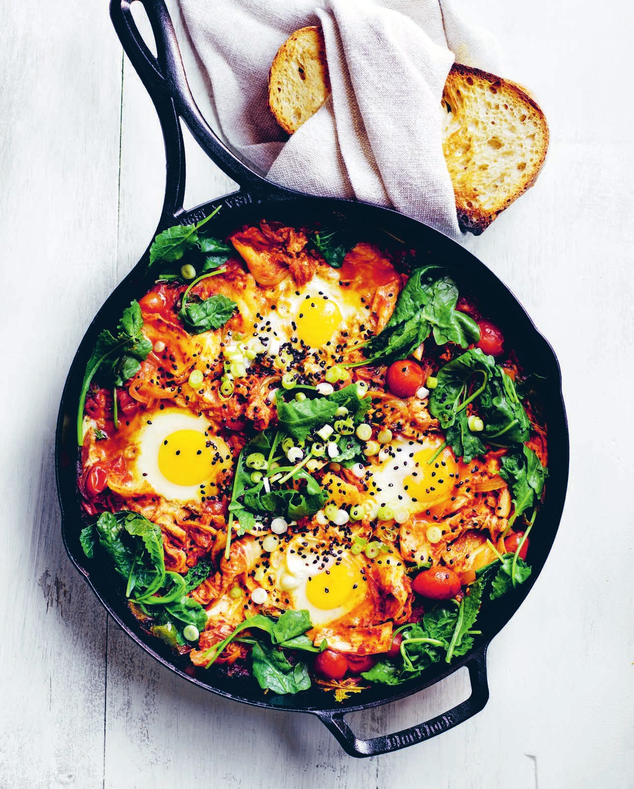 Pittige kimchi-eieren