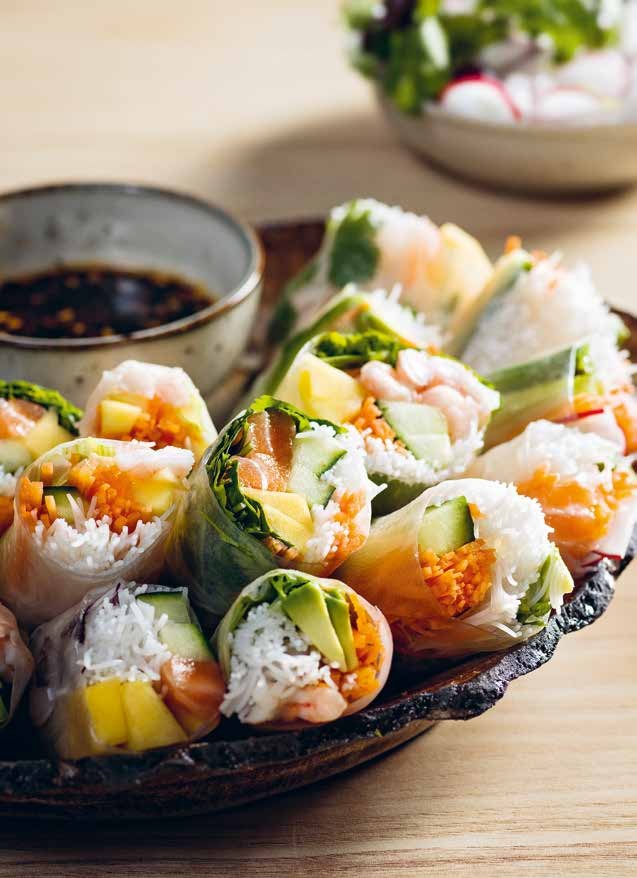 Vietnamese spring rolls met garnalen en nog veel meer