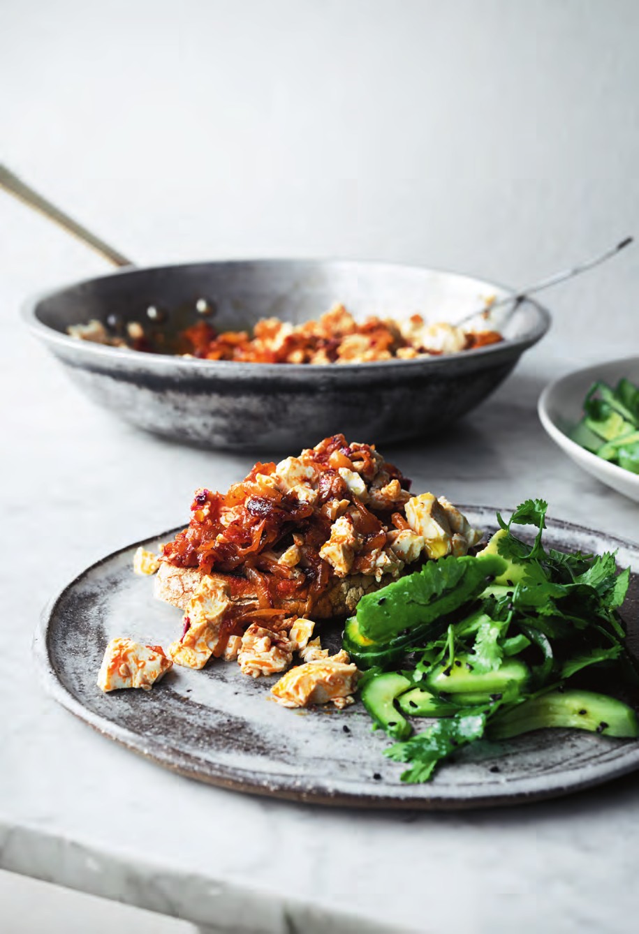 Frittata met courgette en ciabatta