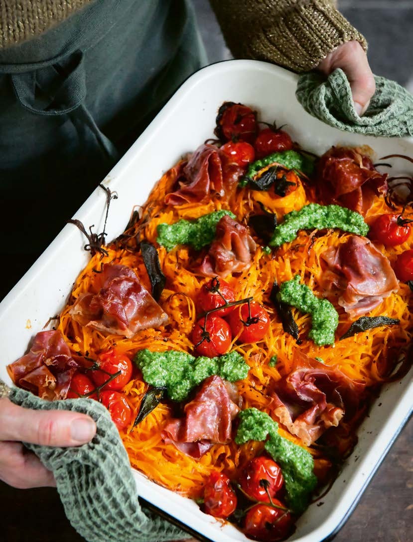 Geroosterde butternutspaghetti