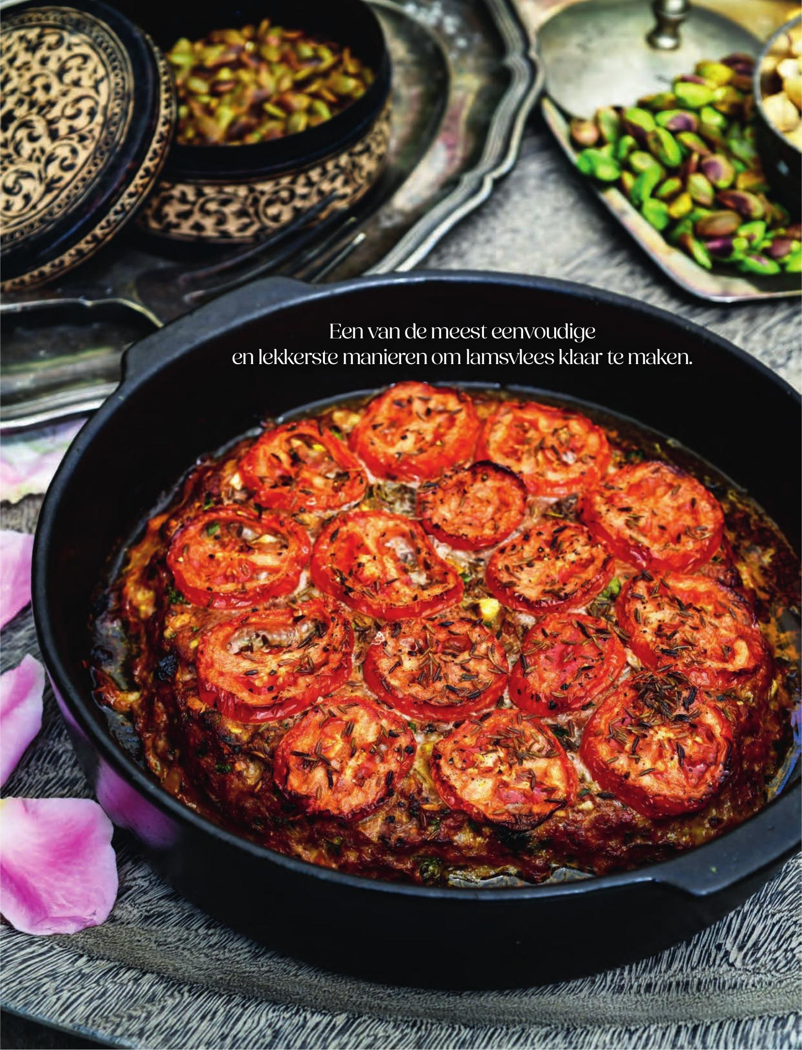 Lamsgehakt met tomaten