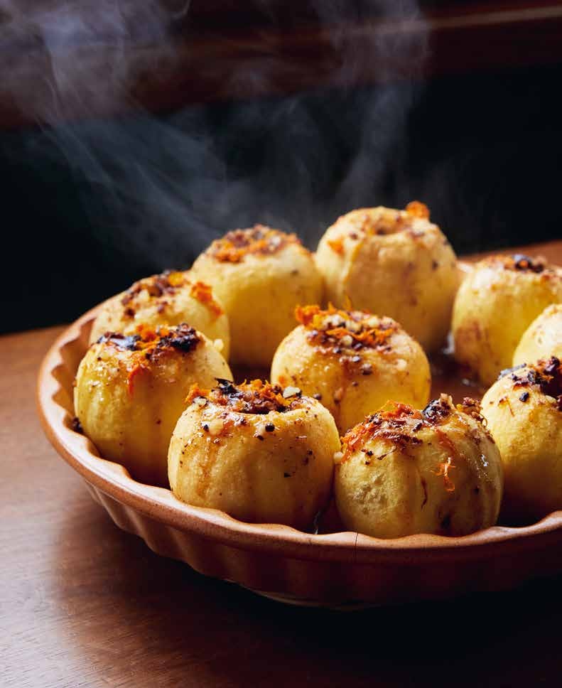 Appels uit de oven met chocoladehart